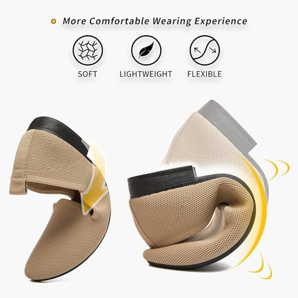 Women's Sparkly Flats Shoes Shiny Mesh Loafers Shoes Soft Memory Foam Flats, New - Picture 2 of 8